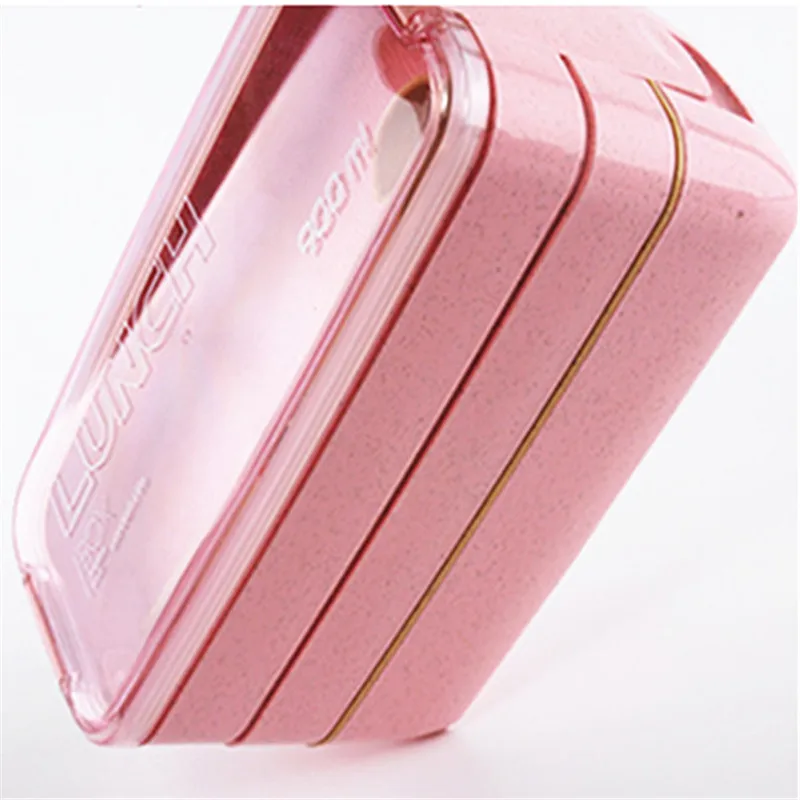 Креативная здоровая пшеничная коробка для завтрака 3 слоя портативная