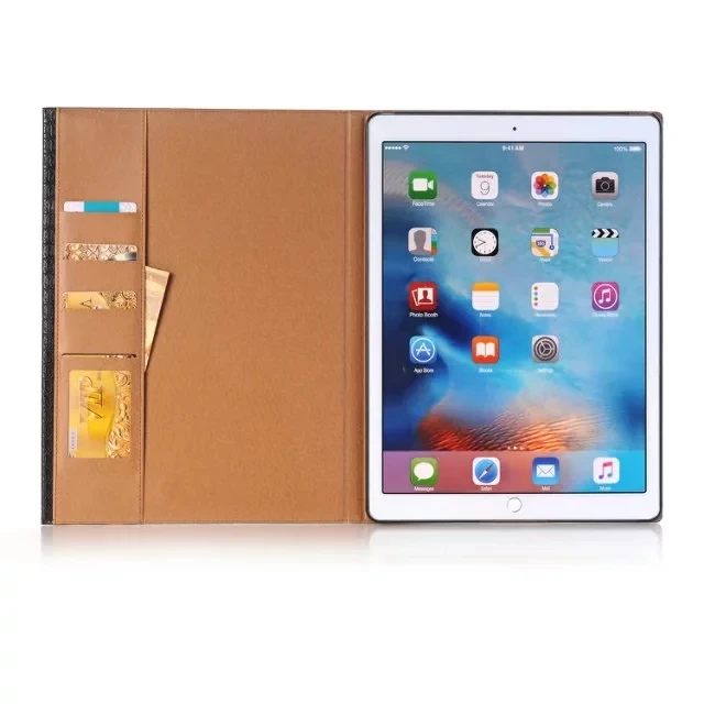 Dir-Maos для iPad Pro 12,9 роскошный чехол из натуральной кожи с крокодиловыми линиями 3D защитный чехол-подставка для карт бумажник Топ Qualiy для мужчин