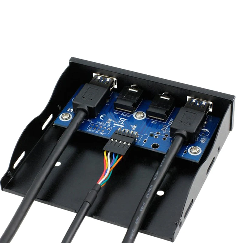 Новинка металлическая передняя панель E-SDS USB 3 0 2 порта 5 дюйма с 1 HD аудио Outpu DOM668 |