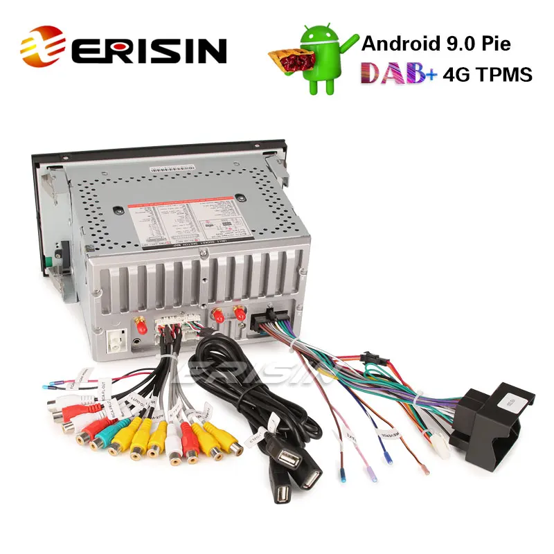 Erisin ES4946B 7 &quotDAB + 4G TPMS DVR Android 9 0 автомобильное радио DVD для BMW E46 GPS