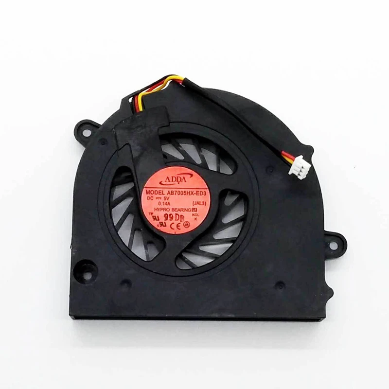 ADDA AB7005HX-ED3 DC 5V 0.14A JAL3 ноутбук Процессор охлаждающий вентилятор Cooler для Toshiba L500 L505