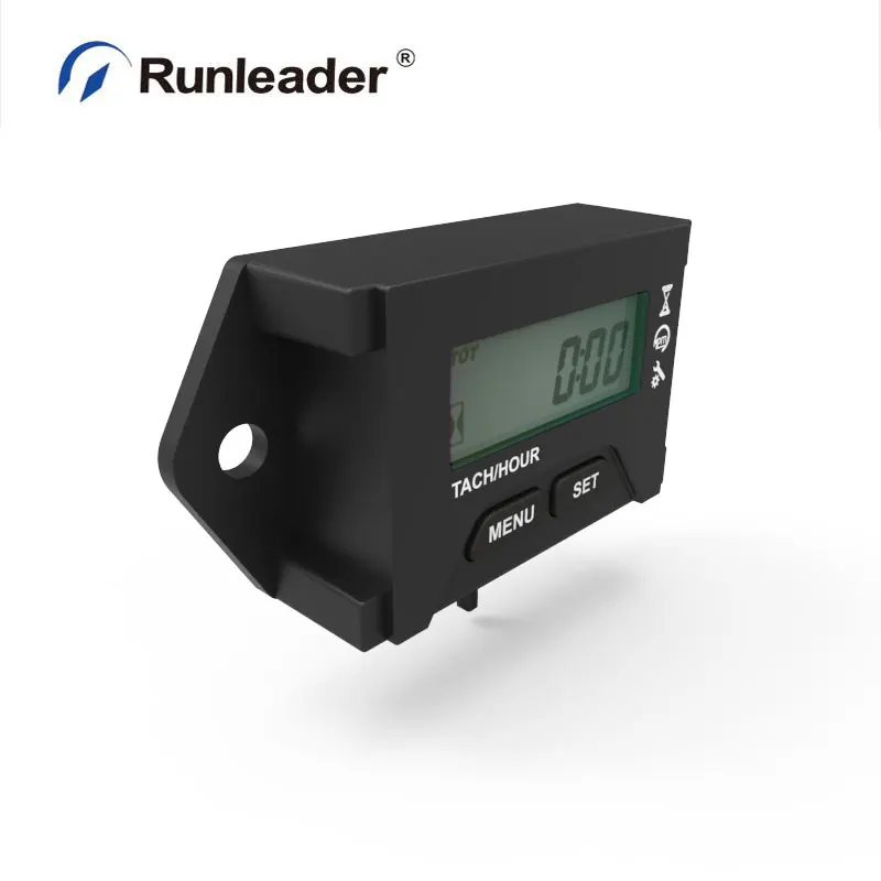 Runleader RL-HM059 lcd индуктивный тахометр с водонепроницаемым часовым счетчиком для всех бензиновых двигателей снегоходов Paramotors, бензопилы