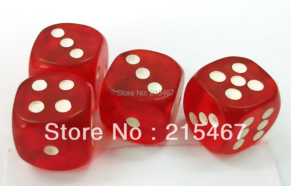 

10 Pcs New Red Dice 19 mm Casino Home Pinata Birthday Party Favors Game Gift Toys Use Loot Gag Bag Gift