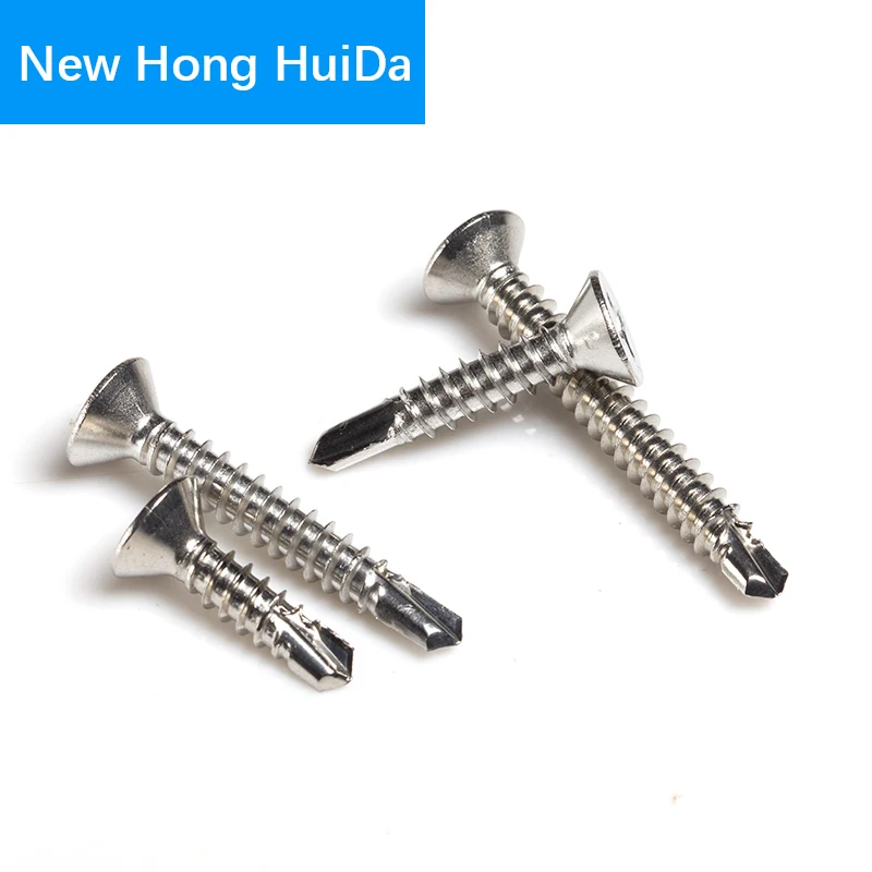 #6 #8 #10 #12 #14Phillips Flat Head Self Drill Screw Thread Tapping Bolt 410 Stainless Steel M3.5 M4.2 M4.8 M5.5 M6.3 | Обустройство