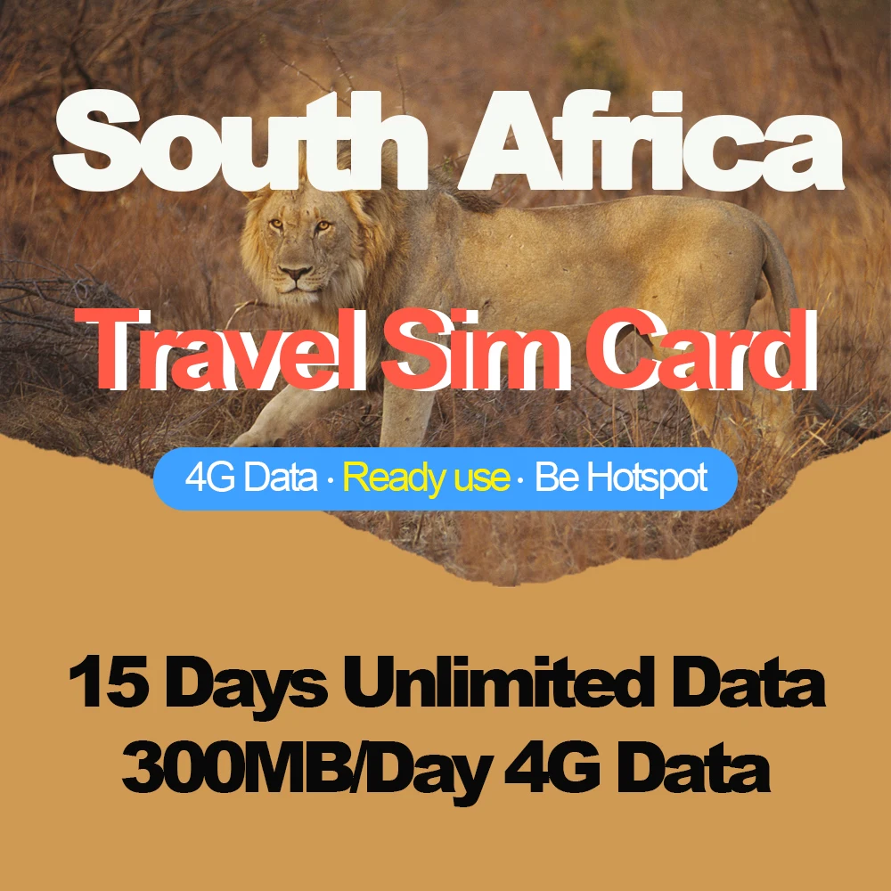 Mewfi Prepaid 15 Days South Africa Travel Sim Card Unlimited Data 300MB/Day 4G Vodacom Network Mobile Phone | Мобильные телефоны и