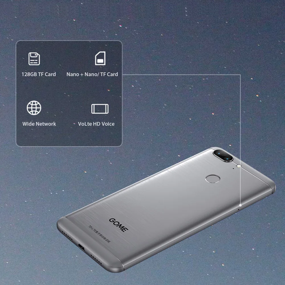 GOME S7 4 Гб ОЗУ 64 Гб ПЗУ 5,7 дюйма смартфон MT6750 Восьмиядерный две sim-карты аккумулятор 4000 мАч