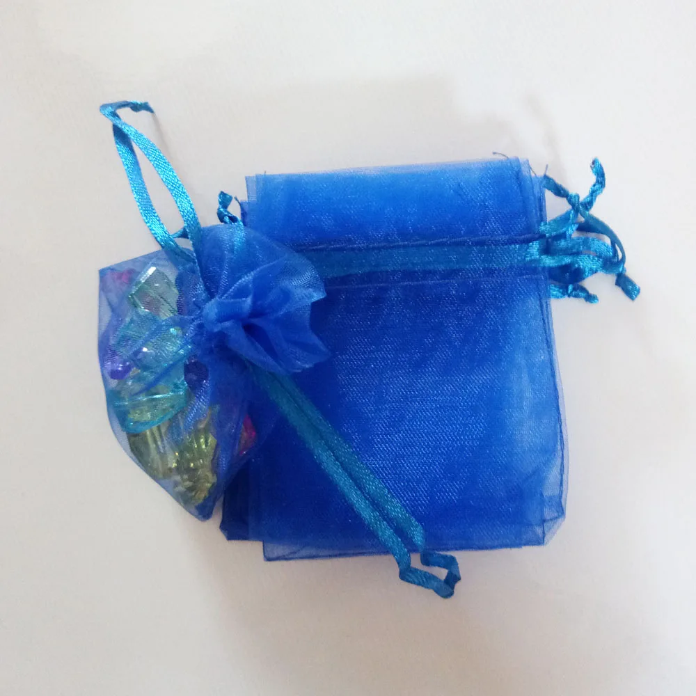 1000pcs Royal Blue Gift Bags For Jewelry And Packaging Organza Bag Drawstring Wedding/Woman Storage Display Pouches | Украшения и