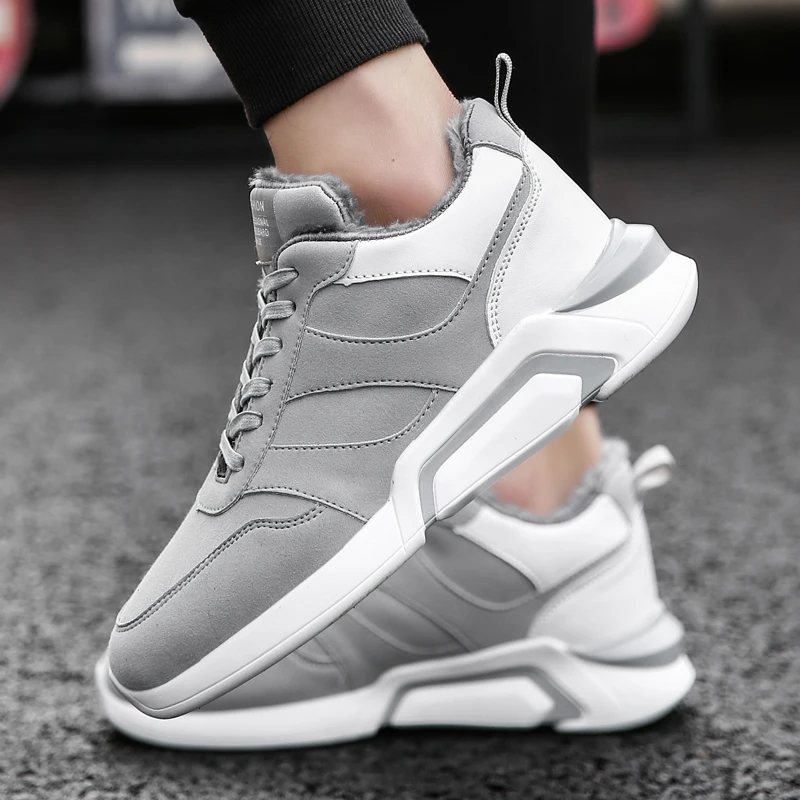 Warm fashion Men Casual Shoes comfortable soft sneakers man Hot selling autumn/winter Fur Plus shoesTrainers chaussure homme | Обувь