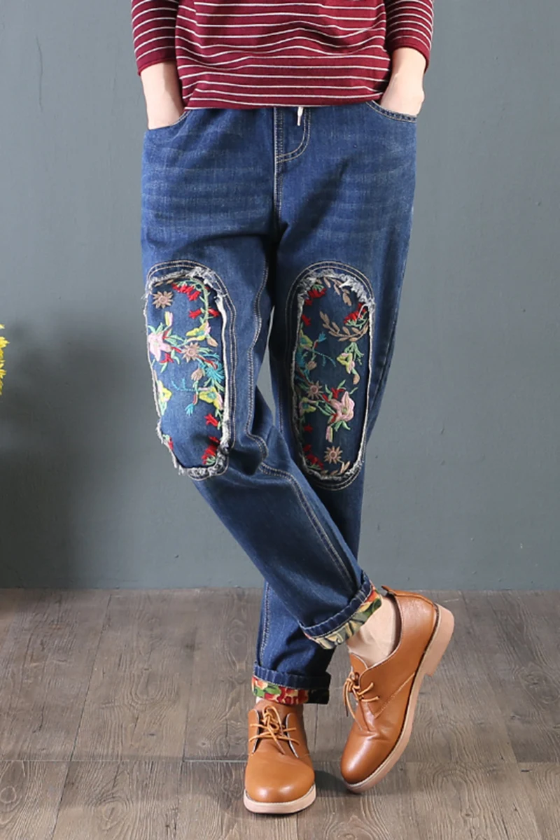 Женские джинсы до щиколотки прямые с высокой талией свободные смягчающие