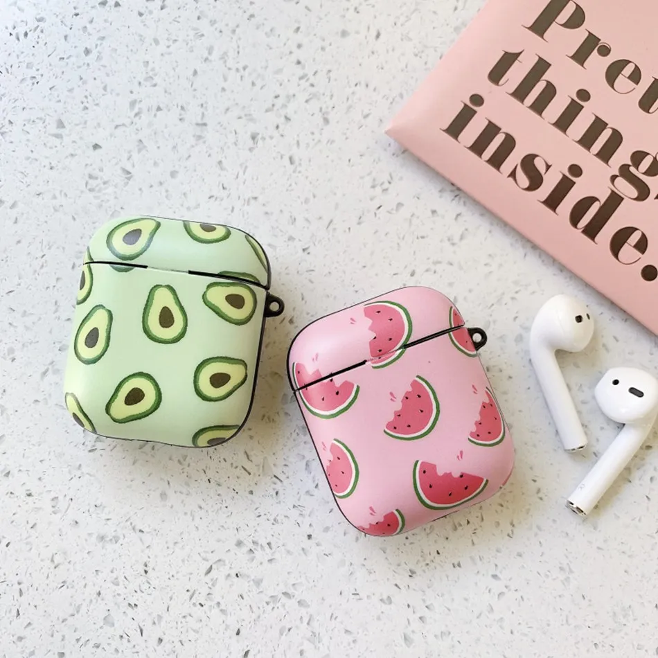 Чехол для наушников Airpods 2 чехол Роскошный авокадо мраморный чехол для наушников Защитный чехол для Apple Air Pods чехол аксессуары коробка