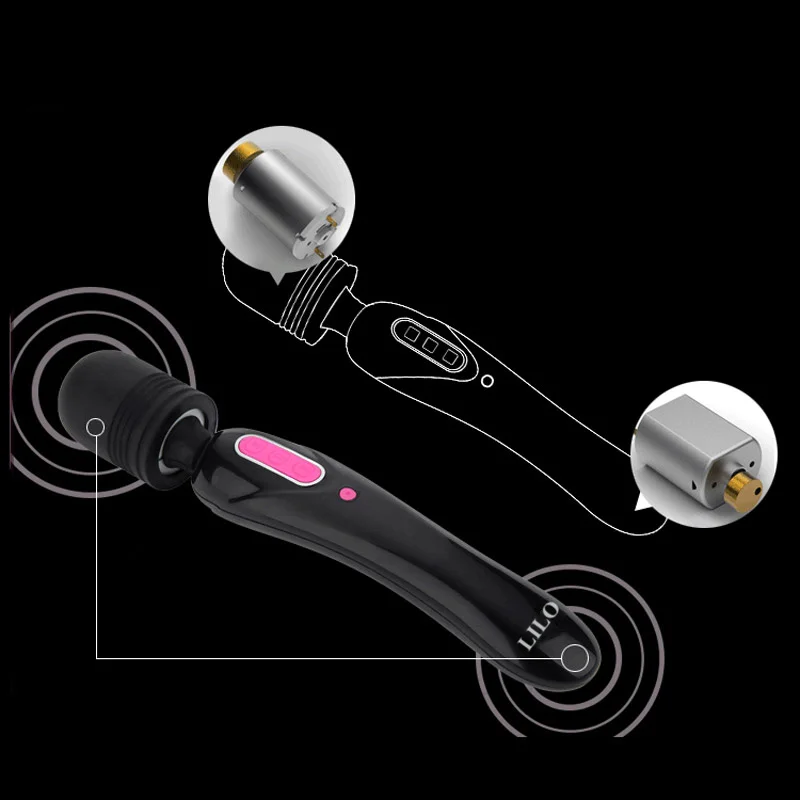 NEZEND dual motor 10 speed USB charging vibrator female sex toy powerful AV magic wand massager G point clitoris massage | Красота и