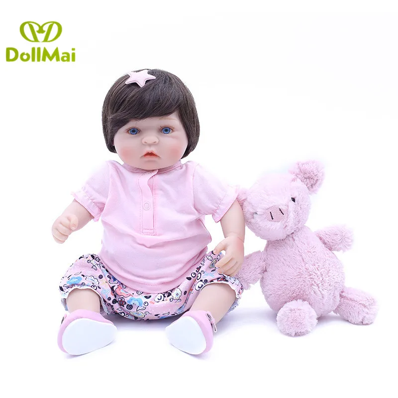 OtardDolls Bebe Reborn Dolls 18 дюймов Reborn Baby Doll мягкая виниловая силиконовая кукла для новорожденных bonecas игрушки для детей Подарки