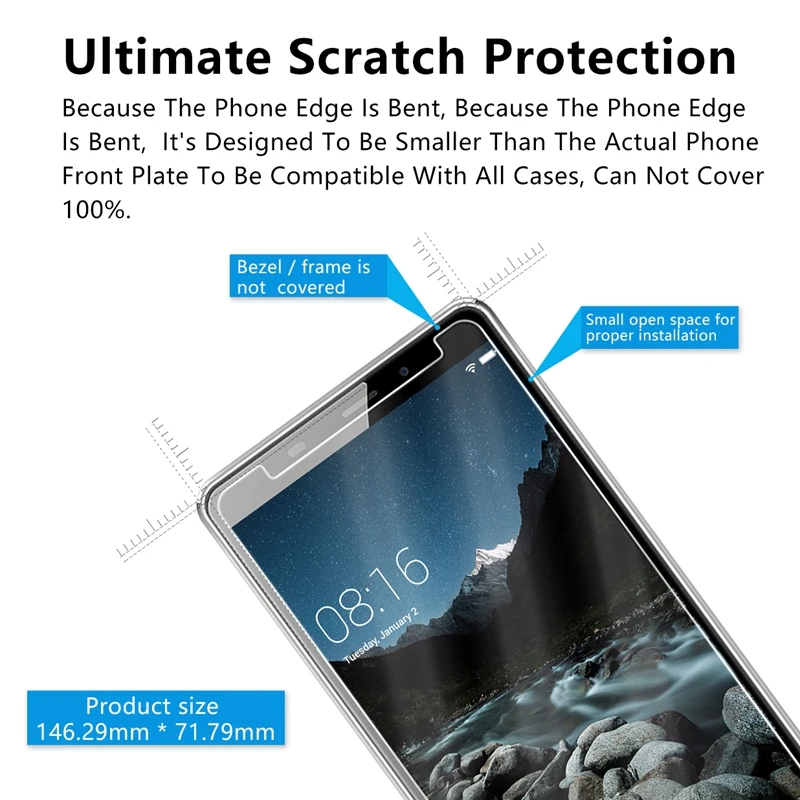2.5D 0 26 мм 9H Премиум Закаленное стекло для Leagoo m8 pro защита экрана закаленное