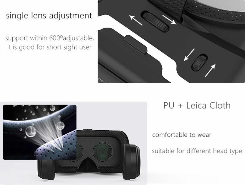 VR Shinecon 6,0 шлем 360 градусов стерео 3D очки виртуальной реальности коробка гарнитура шлем для 4,7-6,0 дюймов смартфон для Android