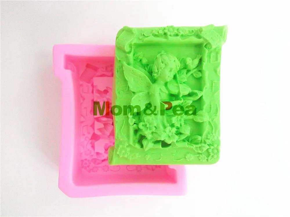 Mom & Pea 0395 Феи игра Voilin силиконовая форма для мыла украшение торта помадка торт 3D