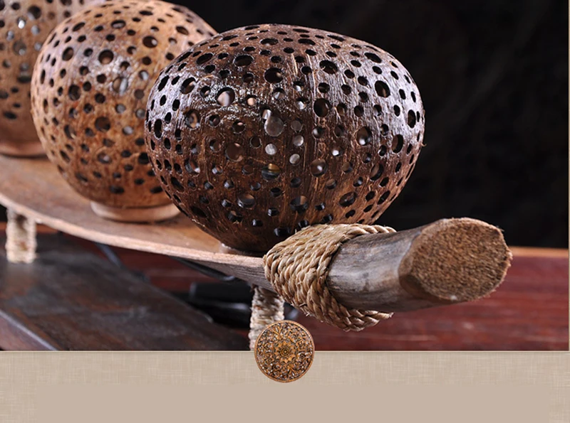 

Coconut shell decorative desk lamp southeast Asian style desk lamp creative personality decorative bedside lamp