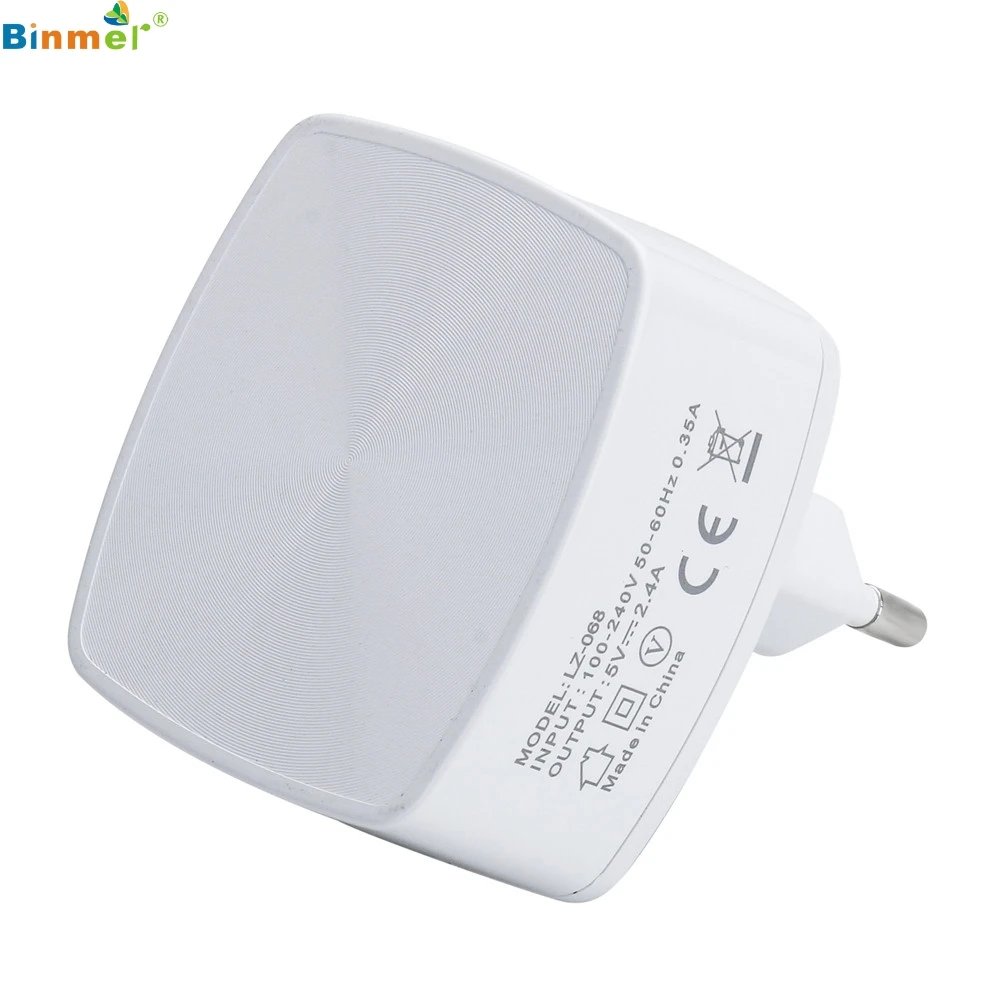 Binmer Универсальное зарядное устройство с двумя портами EU 5V 3.1A 2 портовое USB2.0