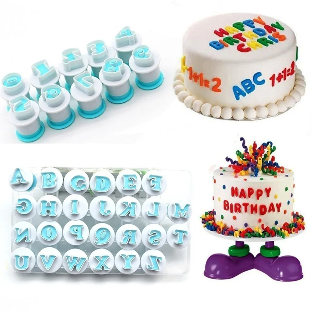 Новинка весны алфавита С принтом цифр и букв DIY персонаж Fondant (сахарная) Набор для