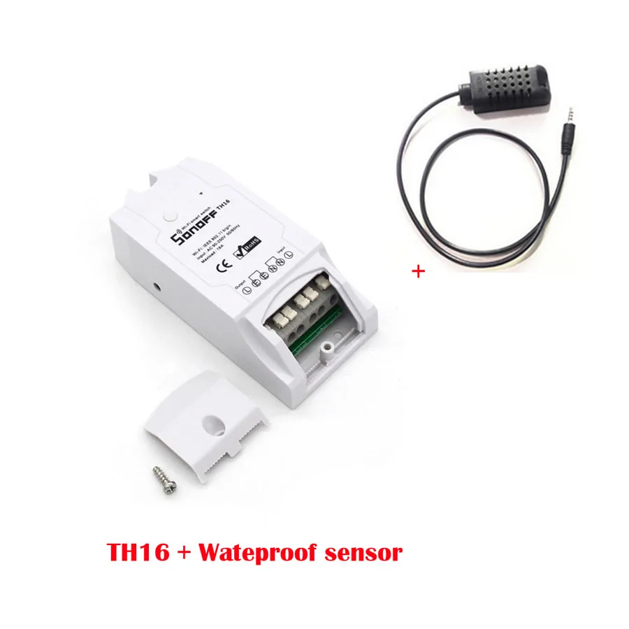 Sonoff TH10 T16 умный WiFi переключатель DIY умный дом беспроводной контроллер температуры и влажности Термостат модуль для IOS Android