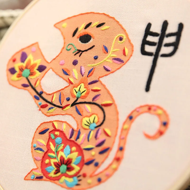 Набор для вышивания в китайском стиле Зодиак начинающих | Дом и сад