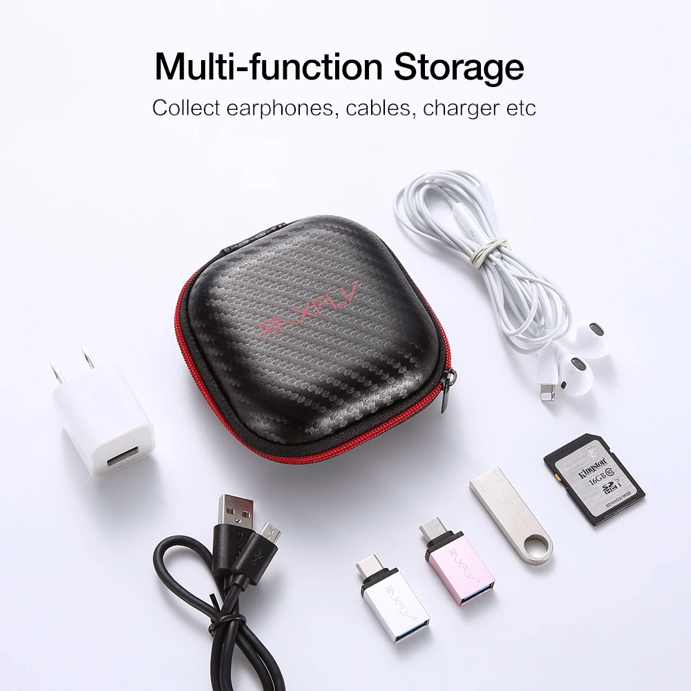 RAXFLY зарядное устройство коробка для наушников чехол хранения наушники USB кабель