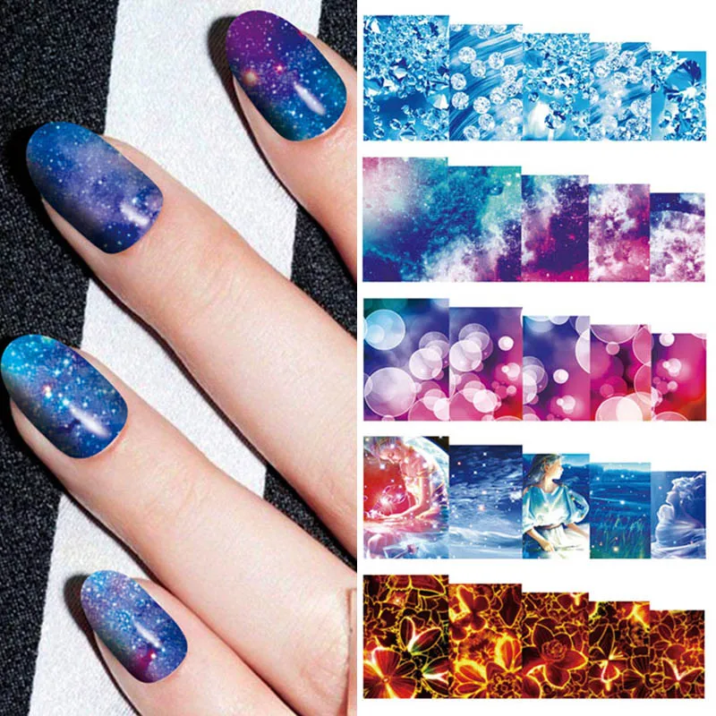 Распродажа в стиле сделай сам Nailwrap красота Радуга декоративная наклейка для