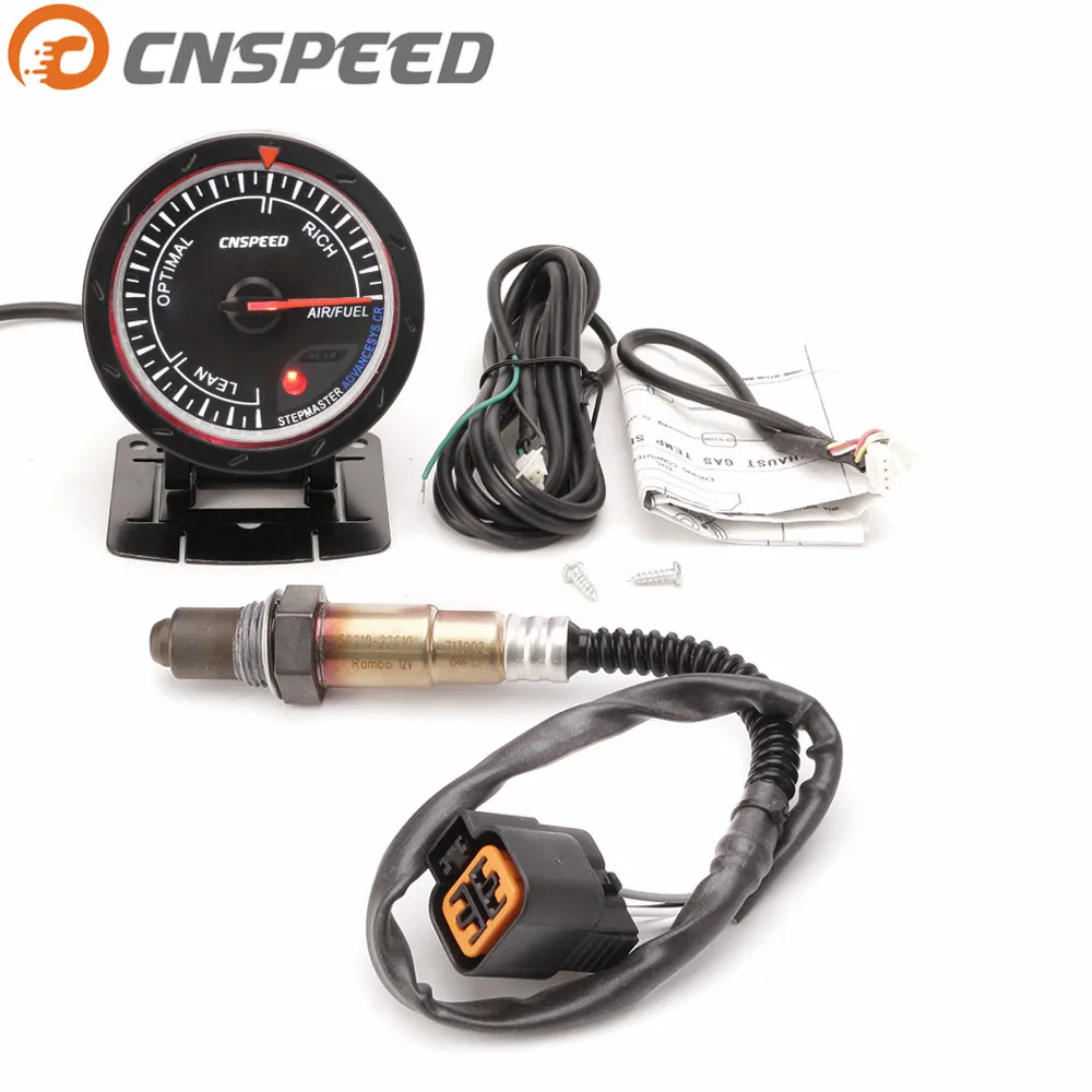 CNSPEED датчик соотношения воздуха и топлива для автомобиля 60 мм 12 В с узким передним