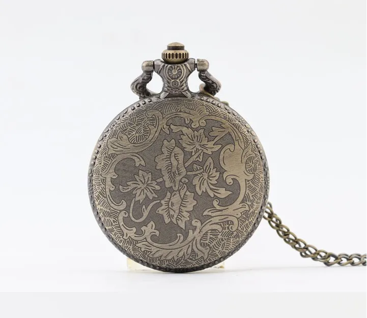 

Retro Coat of arms of Germany Emboss Quartz Pocket Watch Analog Pendant Necklace Mens Womens Fob Watches Chain Gift Watch