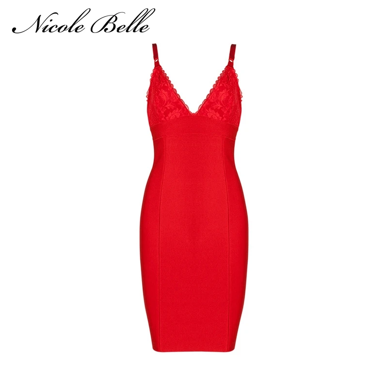 Николь Belle Новинка 2017 года женские С НАБОРНЫМИ БРЕТЕЛЬКАМИ Бандажное платье
