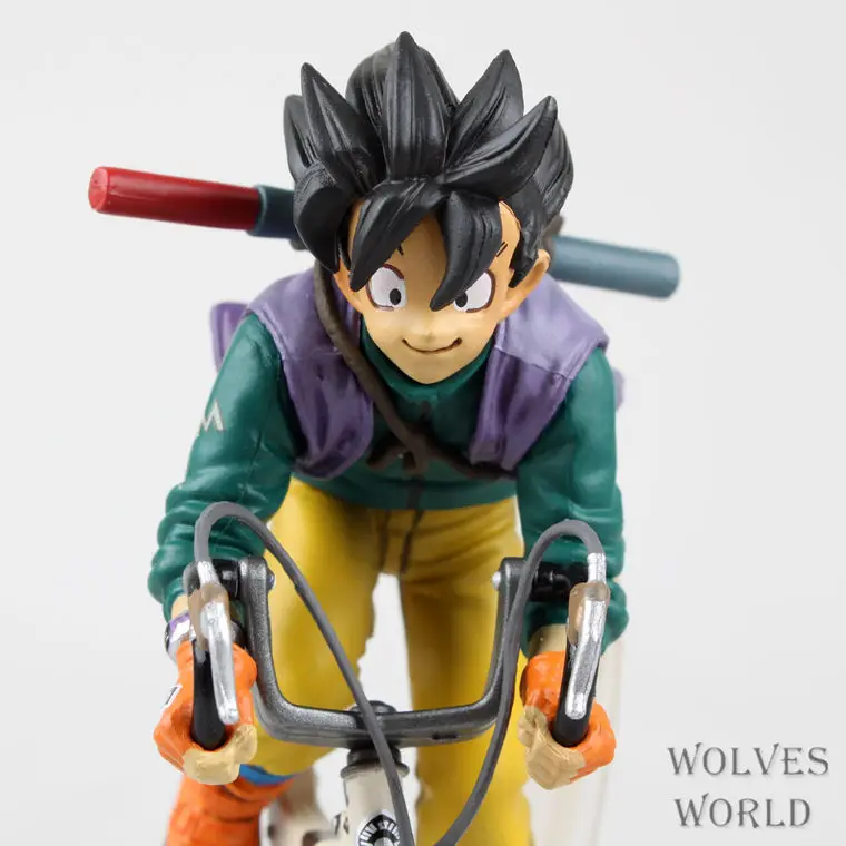 HKXZM Anime Dragon Ball Z 23CM Son Goku Bike Riding PVC Figure Model Brinquedos Doll Christmas Gift Collectible Toy | Игрушки и хобби