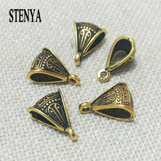 Колье чокер с цепочкой соединители для кулонов тибетские бусины трубки ажурные