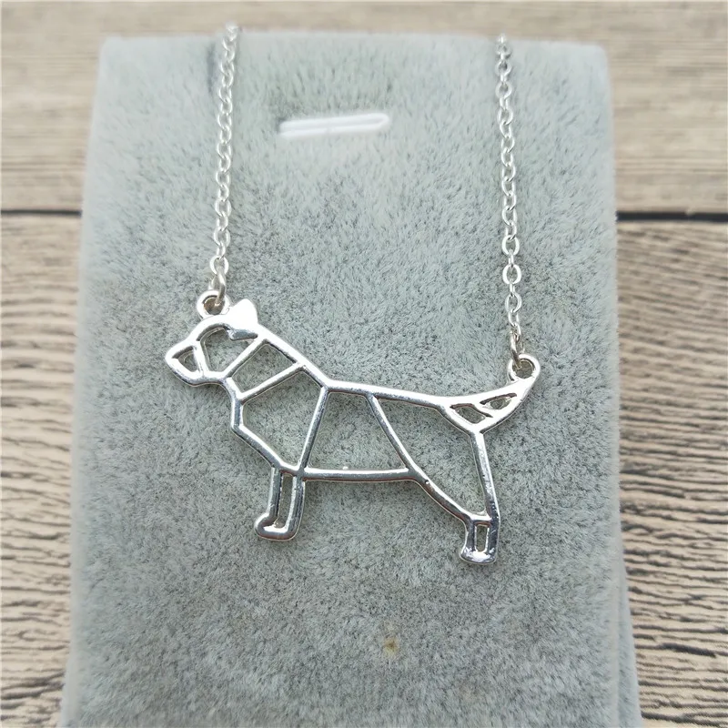 Новое оригами бультерьер ожерелье бык амулет в виде терьера женский мужской