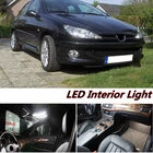 Tcart, 2 шт., бесплатная доставка, светодиодный светодиодных фар для салона peugeot 206, аксессуары 2003- 2012