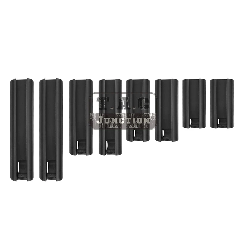 8 шт. в упаковке 20 мм Picatinny Weaver Rail Grip Cover панель Handguard протектор для Picatinny Weaver противоскользящая черная \ темная земля