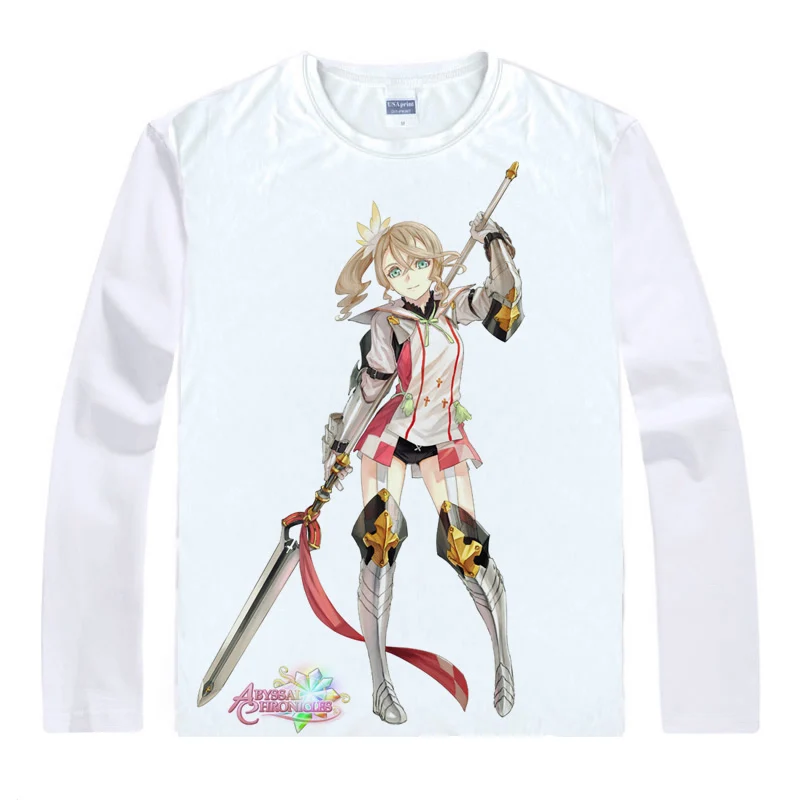 Футболки с надписью Tales of Zestiria рубашки длинным рукавом разных стилей косплей