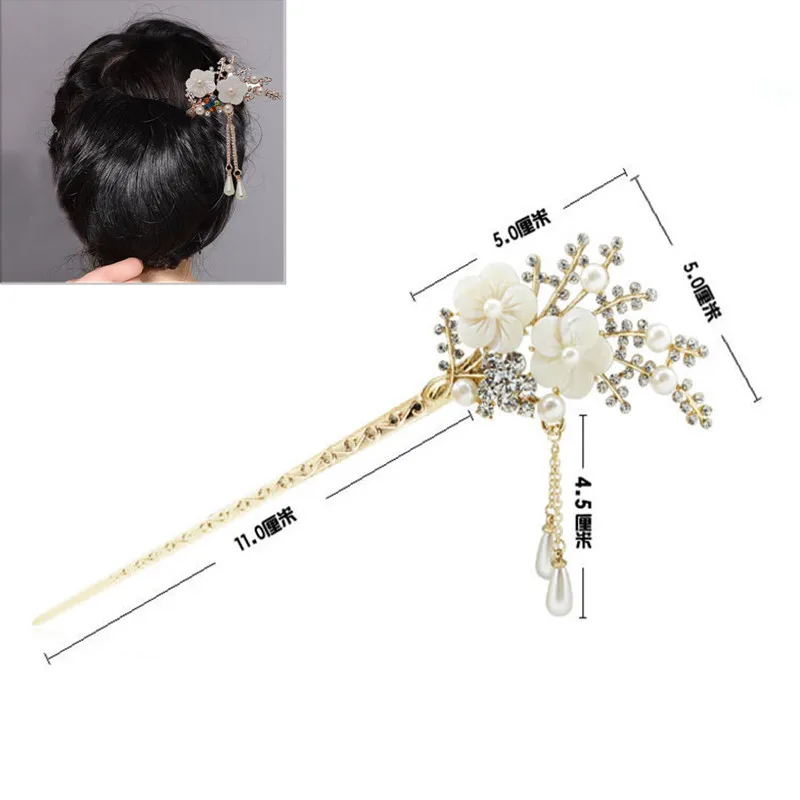 1 шт. Модный свадебный подарок цветная шпилька Стразы элегантная для волос