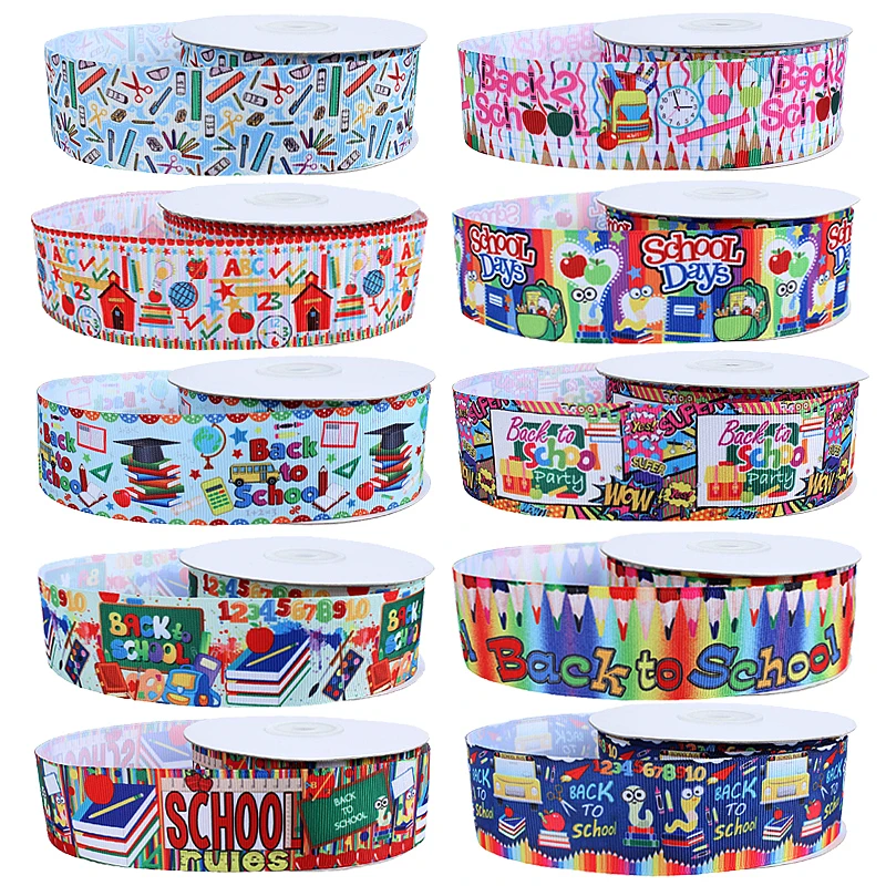 (50 ярдов/партия) оптовая продажа 38 мм обратно в школу печатная мультяшная