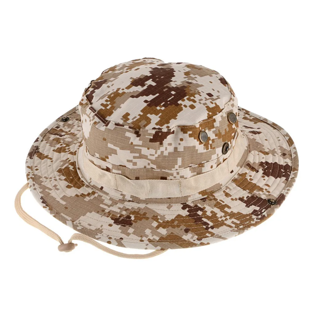 Камуфляжная армейская шапка Boonie, ковш, военные тактические кепки, Солнцезащитная шляпа, военные кепки для джунглей, пеших прогулок, рыбалки, охоты, камуфляжные шапки