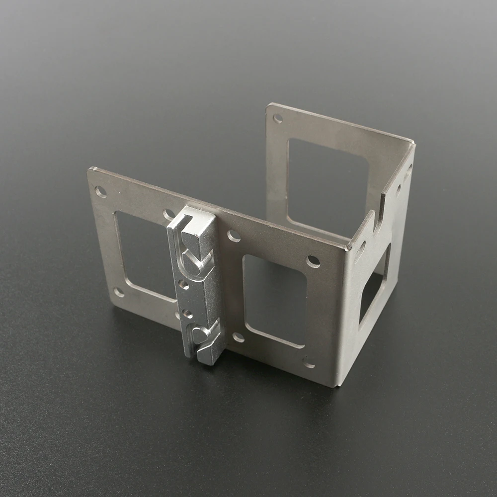 Prusa I3 MK7 MK8 экструдер нержавеющая сталь держатель Г-образный кронштейн серебряный U-Формованный металлический кронштейн экструдер с зубчатым ремнем держатель 3D-принтеры Запчасти
