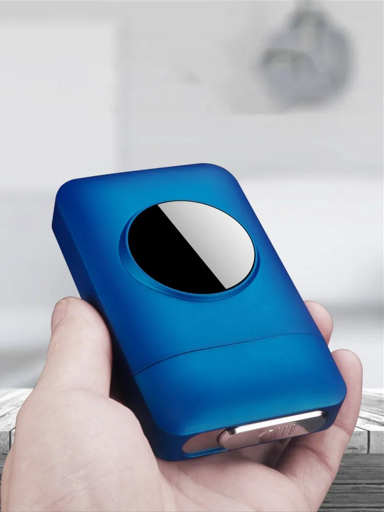 Металлическая сигарета чехол с зарядкой от USB Электронная зажигалка творческая электронная сигарета коробка мундштук для студийной съемки под заказ подарок