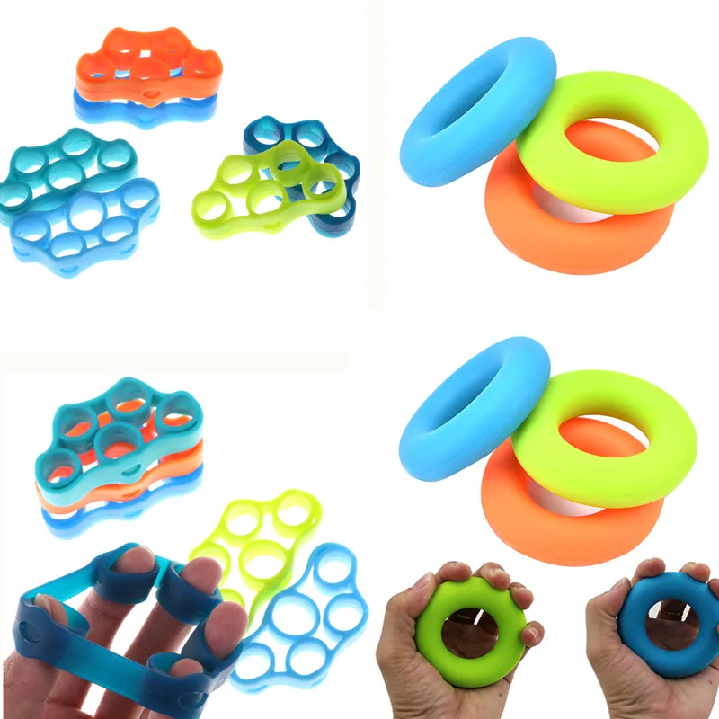 Палец рукоятка Силиконовое кольцо захват Усилитель тренажер сопротивление