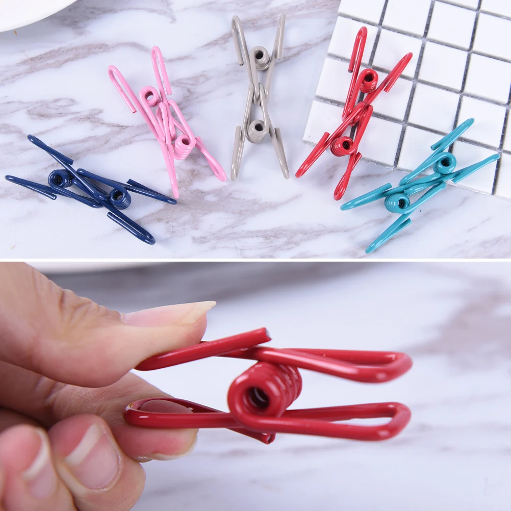 

10Pcs new Colorful Hollow Out Metal Binder Clips Notes Paper Clip Bookmark Pin Stationery Office Binding Supplies 5.5*2.8*1.8cm