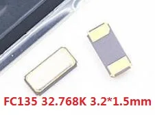 10 шт. пассивный кристаллический генератор 32,768 кГц(MC306 8*3,2 мм 4 P)/(FC135 3,2*1,5 мм 2PIN) /3225+-10ppm 4P 32 МГц/12 МГц/6035 12 м 2PIN