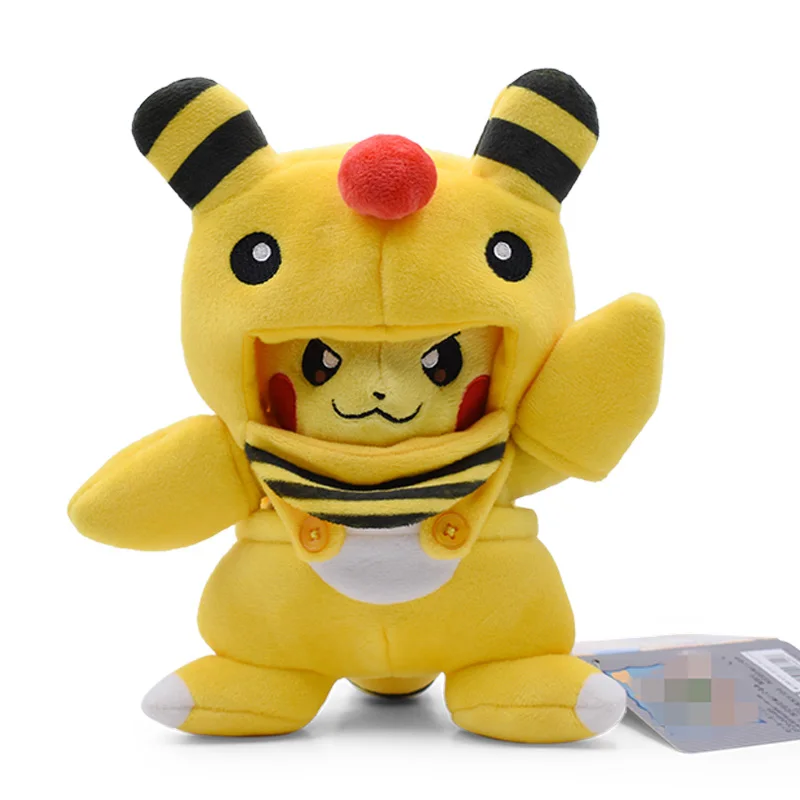 Denryu Pikachu 7 видов стилей Аниме Пикачу Косплей Hydreigon Tyranitar Charizard Snorlax Peluche Плюшевые игрушки Рождественский подарок для детей - Цвет: Denryu Pikachu
