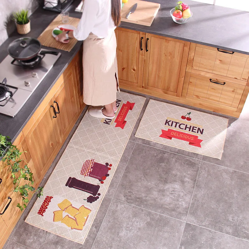 Противоскользящий моющийся набор кухонных ковриков ковёр для столовой