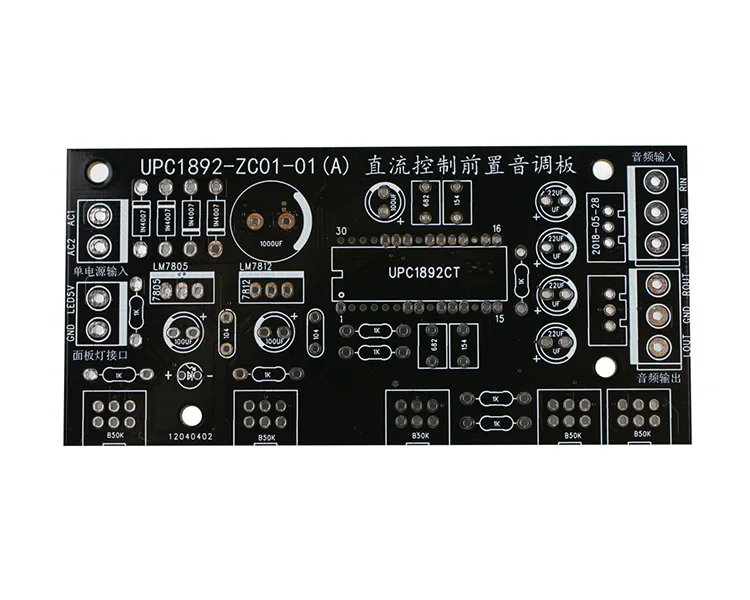 GHXAMP Hifi UPC1892 плата предусилителя DIY комплекты передняя панель управления тоном 2,0 контроль баланса для автомобильного аудио модификации 1 шт