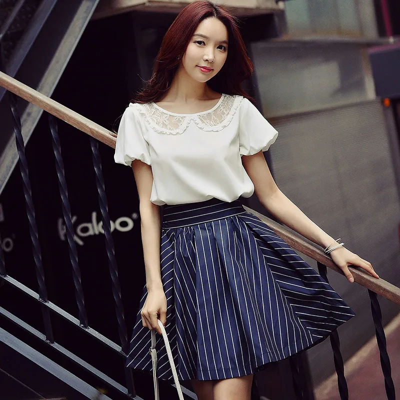 Аутентичные 2018 бренд короткий рукав Повседневное Для женщин s Топы и блузки лето