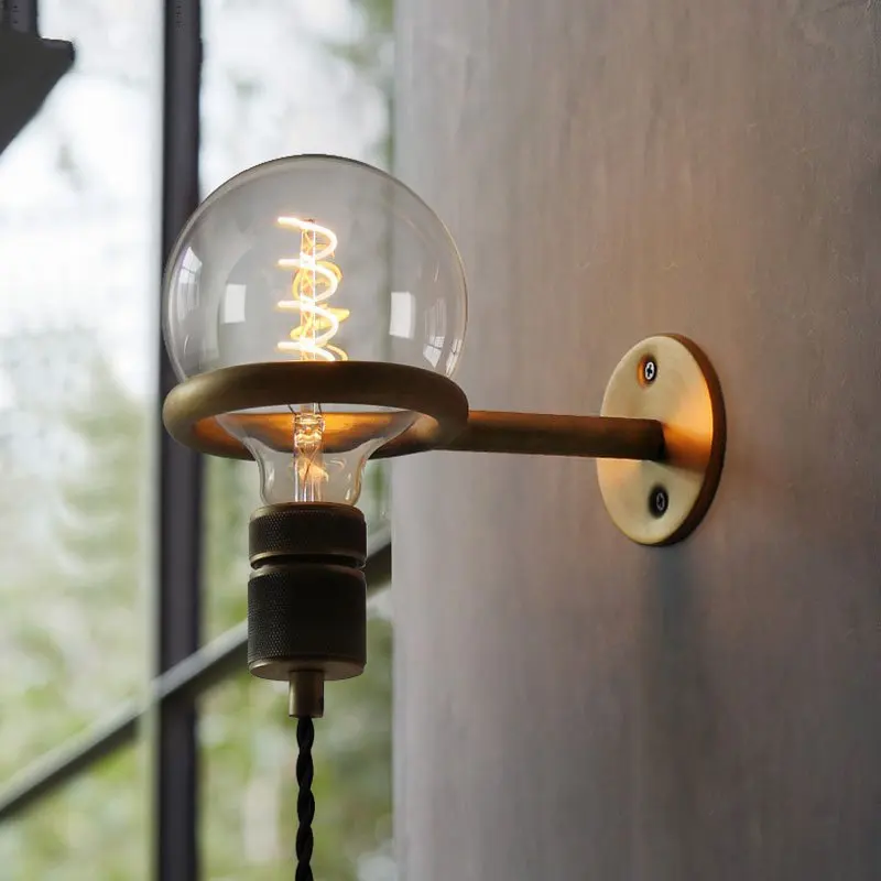 Vintage Punk Ring Led Wall Lamp Nordic Sconce Mirror Light Retro Loft Industrial Home Decor Lights Lampadario | Освещение
