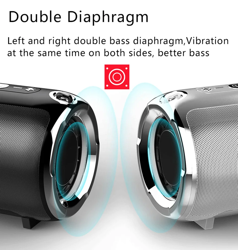 Наружная bluetooth-колонка портативные крепления 3D Беспроводная стереоколонка AUX TF радио музыкальная шкатулка