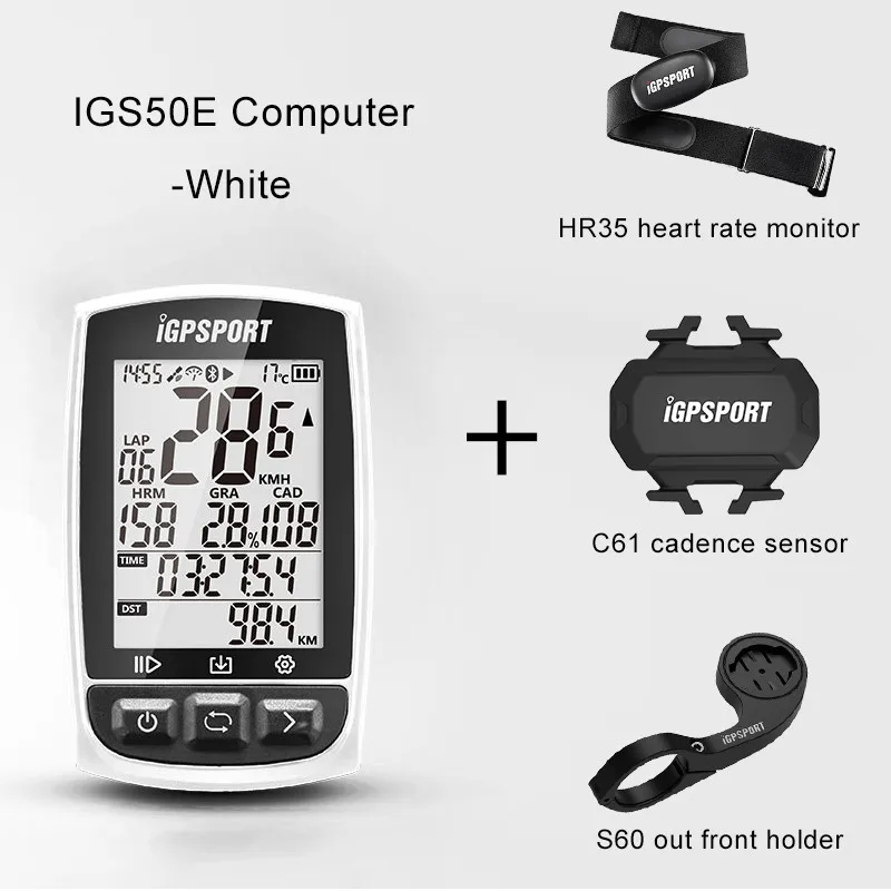 Group 6 White I gps порт IGS50E gps компьютер Велоспорт ANT+ велосипед беспроводной компьютер цифровой спидометр одометр подсветка IPX6 Водонепроницаемый компьютер - Цвет: Group 6 White